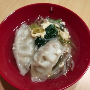 簡単！白菜ともやしの中華たまごスープ★